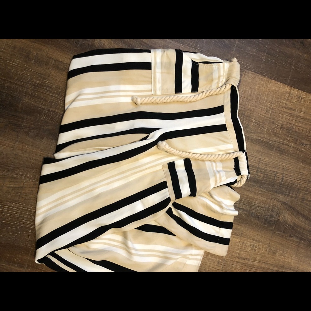 Maxi pants with rope tie